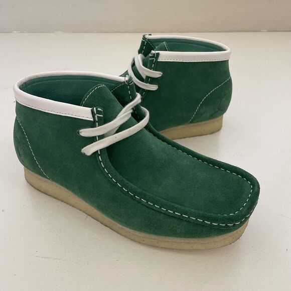 Sycamore Style by F. Santos MONSTER GREEN Apollo Moccasins Mid Shoe RETRO‎ 8.5 - Picture 1 of 11